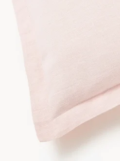 Funda de cojín de lino con dobladillo elevado Taryn Cojines Decorativos|Mantas