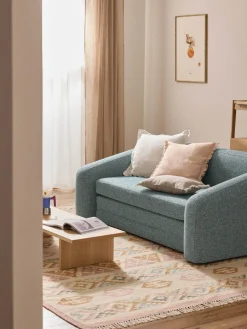 Clearance Funda de cojín de lino con dobladillo elevado Taryn Mantas|Cojines Decorativos