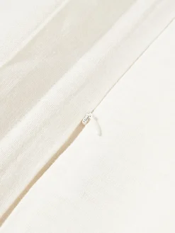 Clearance Funda de cojín de lino con dobladillo elevado Taryn Mantas|Cojines Decorativos