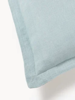 Clearance Funda de cojín de lino con dobladillo elevado Taryn Cojines Decorativos|Mantas