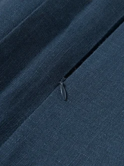 Cojines Decorativos|Mantas></noscript>Westwing Collection Funda de cojín de lino con dobladillo elevado Taryn Azul oscuro