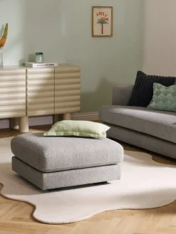 Cojines Decorativos|Mantas>Westwing Collection Funda de cojín de lino con dobladillo elevado Taryn Verde salvia