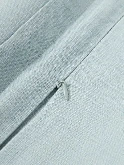 Cojines Decorativos|Mantas></noscript>Westwing Collection Funda de cojín de lino con dobladillo elevado Taryn Azul claro