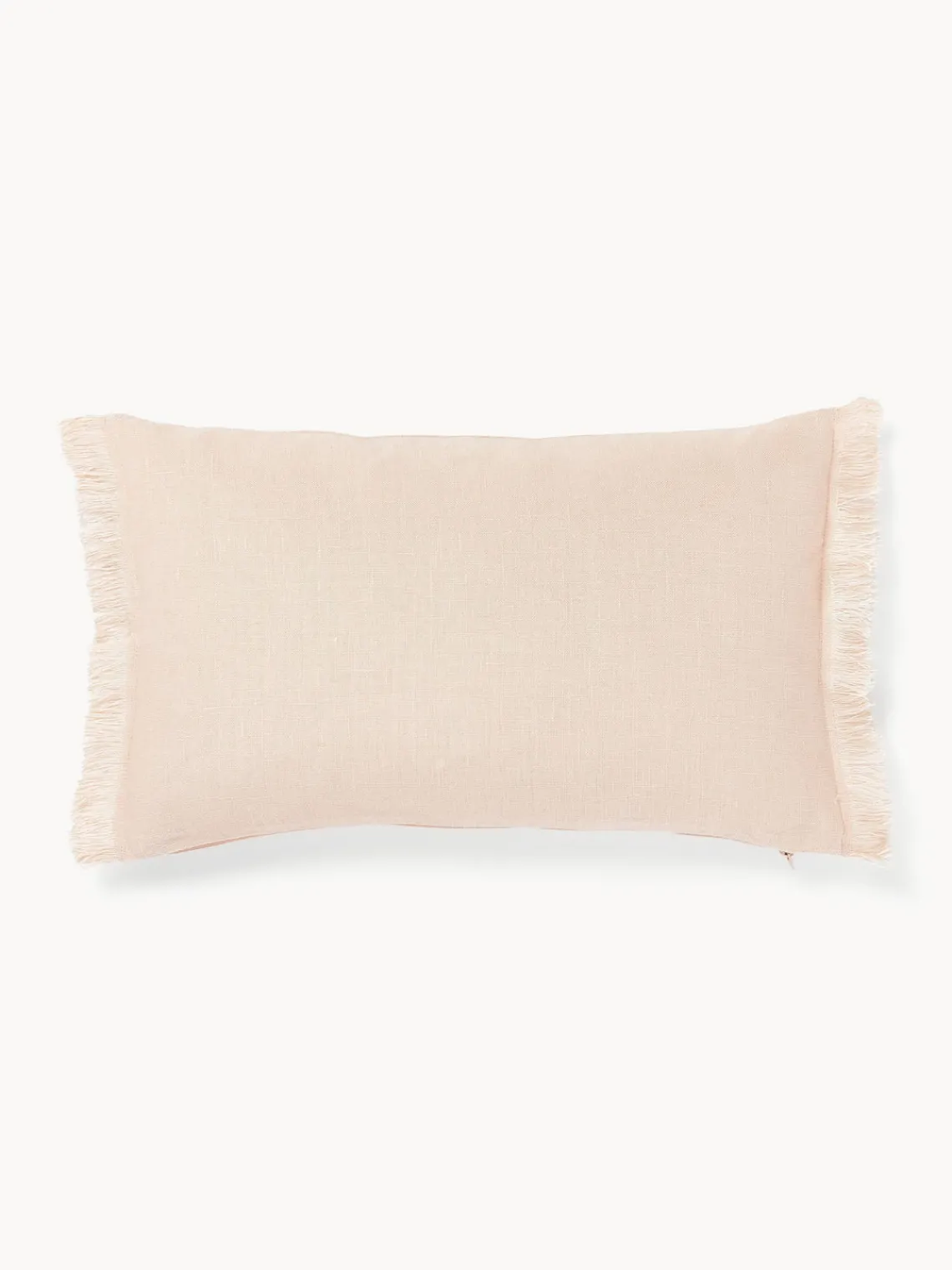 Funda de cojín de lino con flecos Luana Mantas|Cojines Decorativos