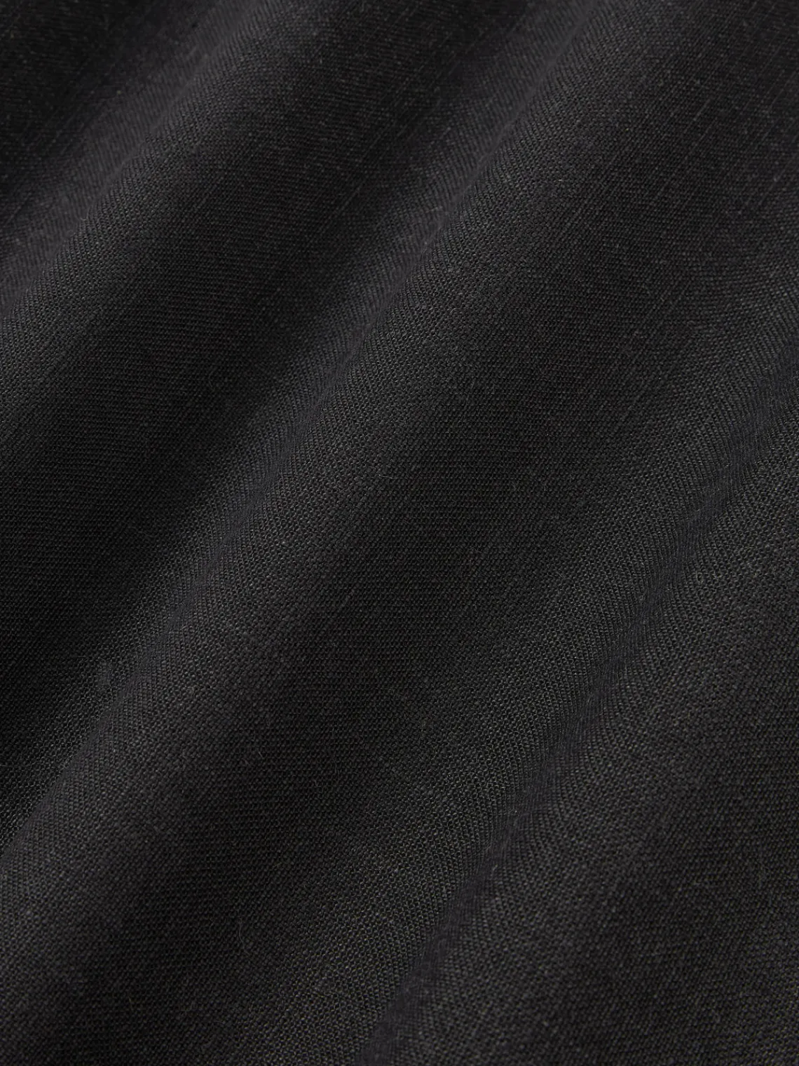 Cojines Decorativos|Mantas>Westwing Collection Funda de cojín de lino con dobladillo elevado Taryn Negro