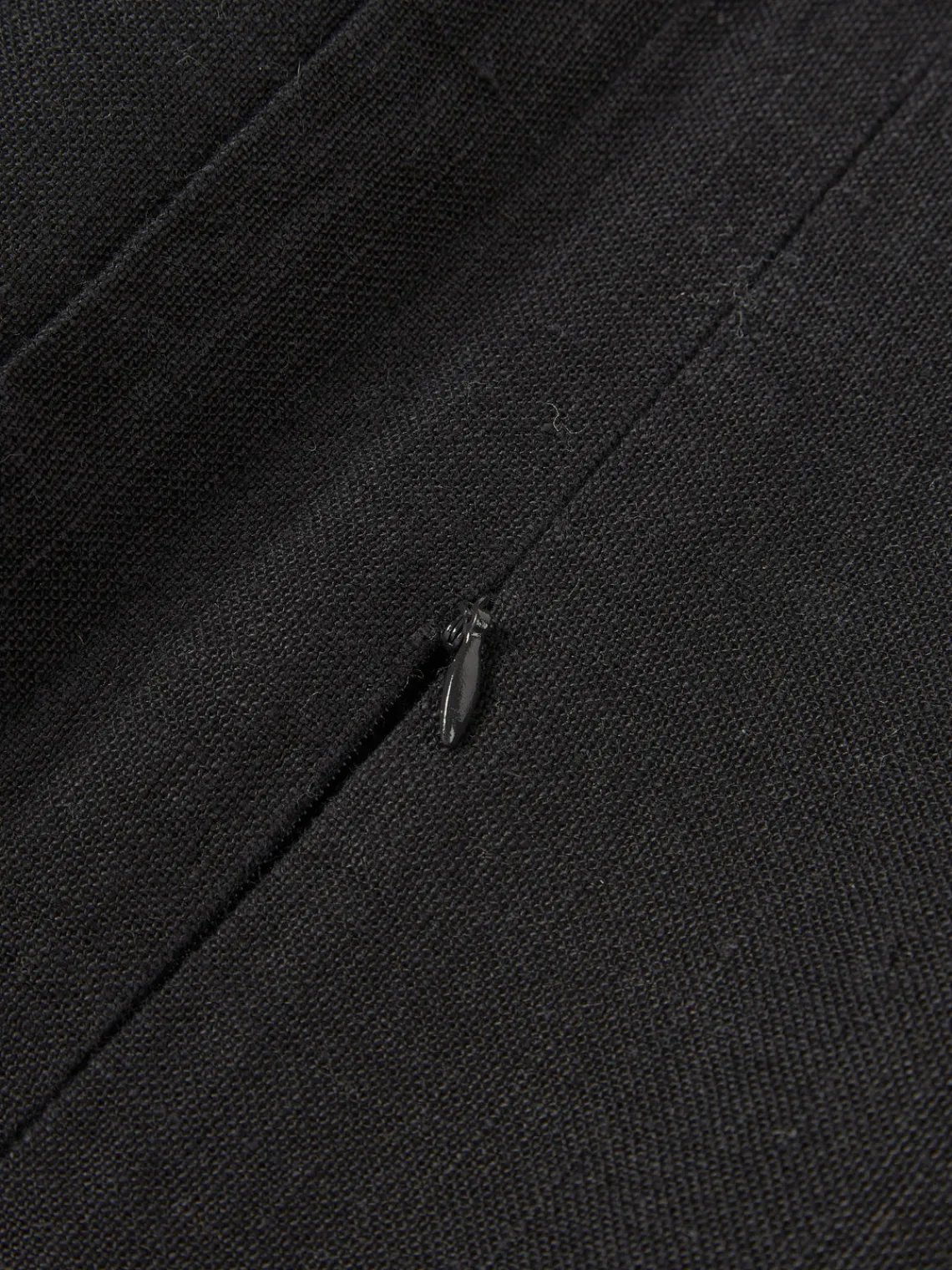 Cojines Decorativos|Mantas>Westwing Collection Funda de cojín de lino con dobladillo elevado Taryn Negro