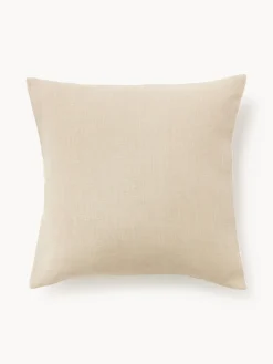 Cojines Decorativos|Mantas>Westwing Collection Funda de cojín de lino Odette Blanco Off White, beige claro