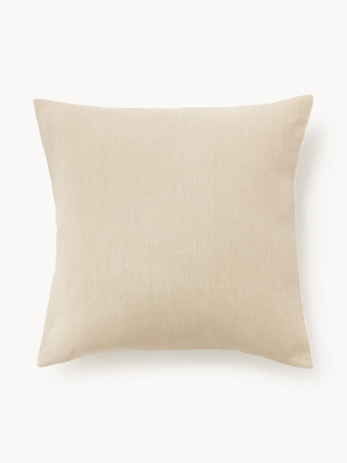 Cojines Decorativos|Mantas>Westwing Collection Funda de cojín de lino Odette Blanco Off White, beige claro