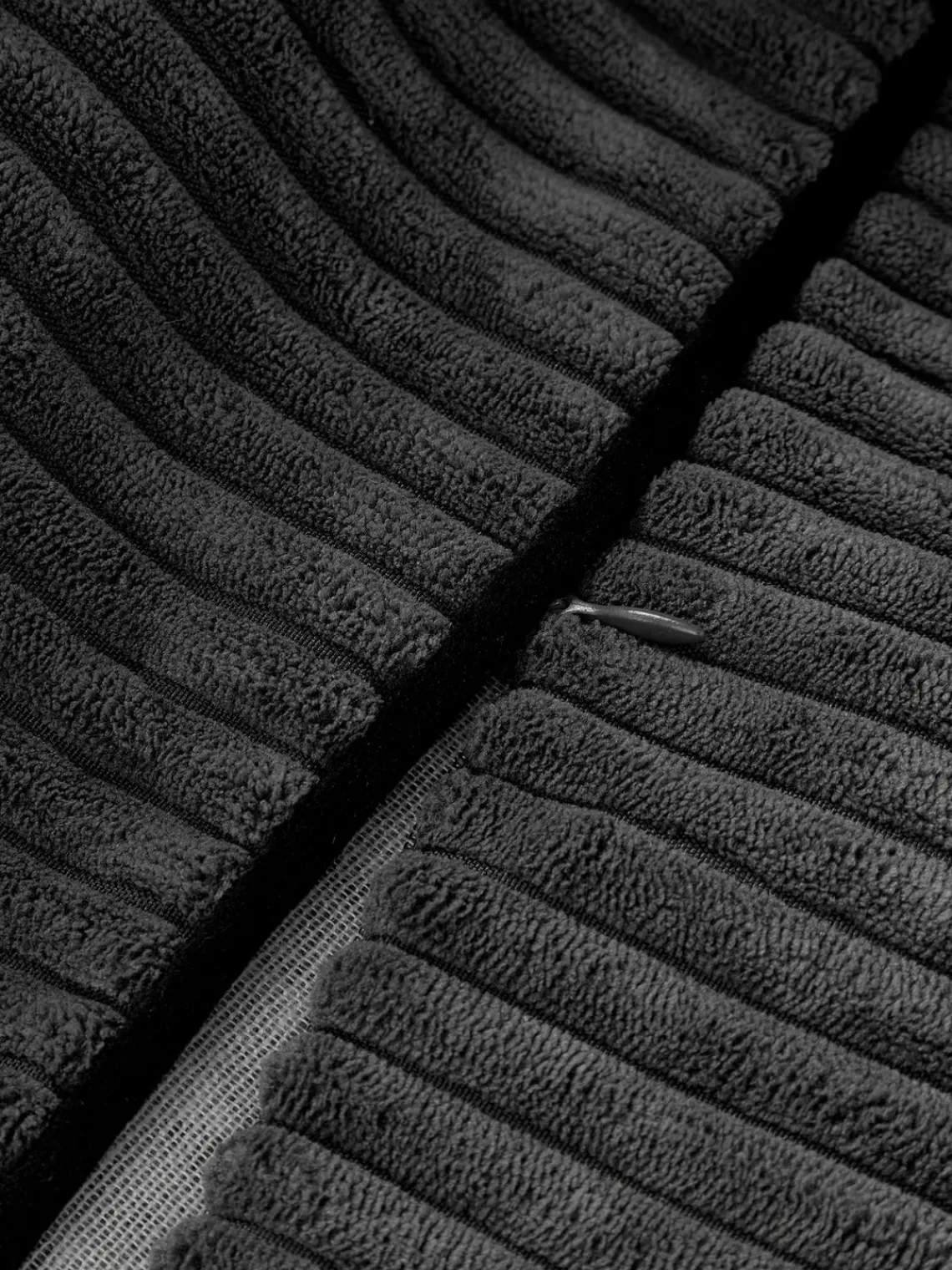 Mantas|Cojines Decorativos>Westwing Collection Funda de cojín de pana Kylen Gris antracita, negro