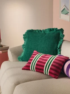 Online Funda de cojín de patchwork de terciopelo Tete Mantas|Cojines Decorativos