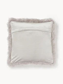 Online Funda de cojín de piel sintética Mathilde Cojines Decorativos|Mantas