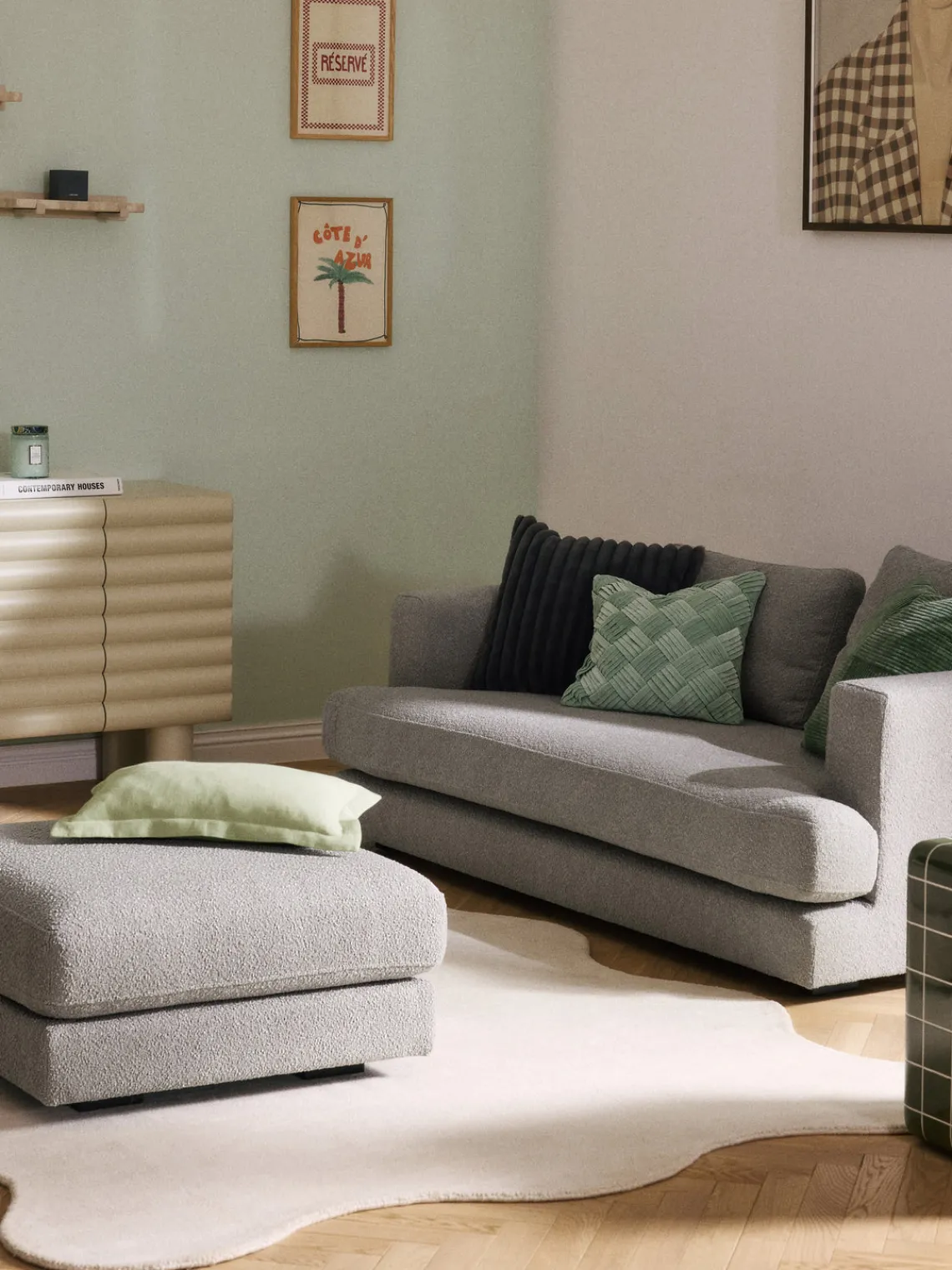 Cojines Decorativos|Mantas>Westwing Collection Funda de cojín de piel sintética Lovey Gris oscuro