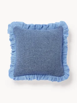 Sale Funda de cojín de punto con volantes Pansy Cojines Decorativos|Mantas