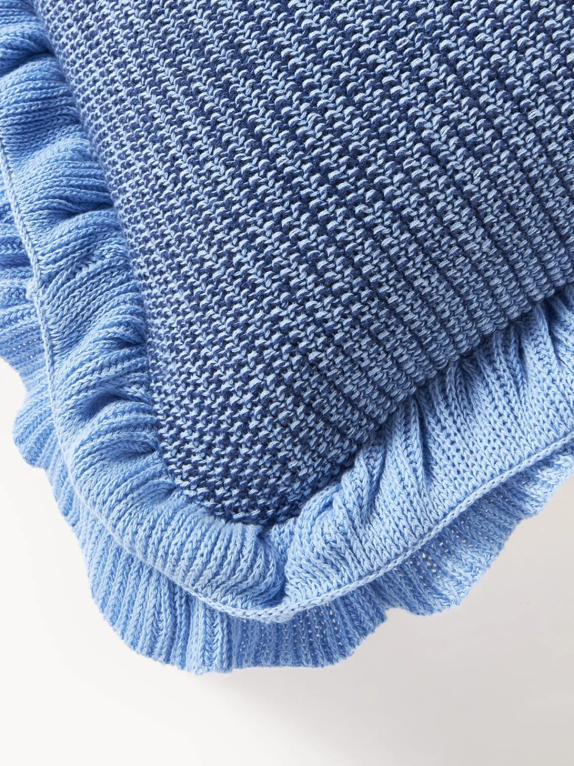 Sale Funda de cojín de punto con volantes Pansy Cojines Decorativos|Mantas