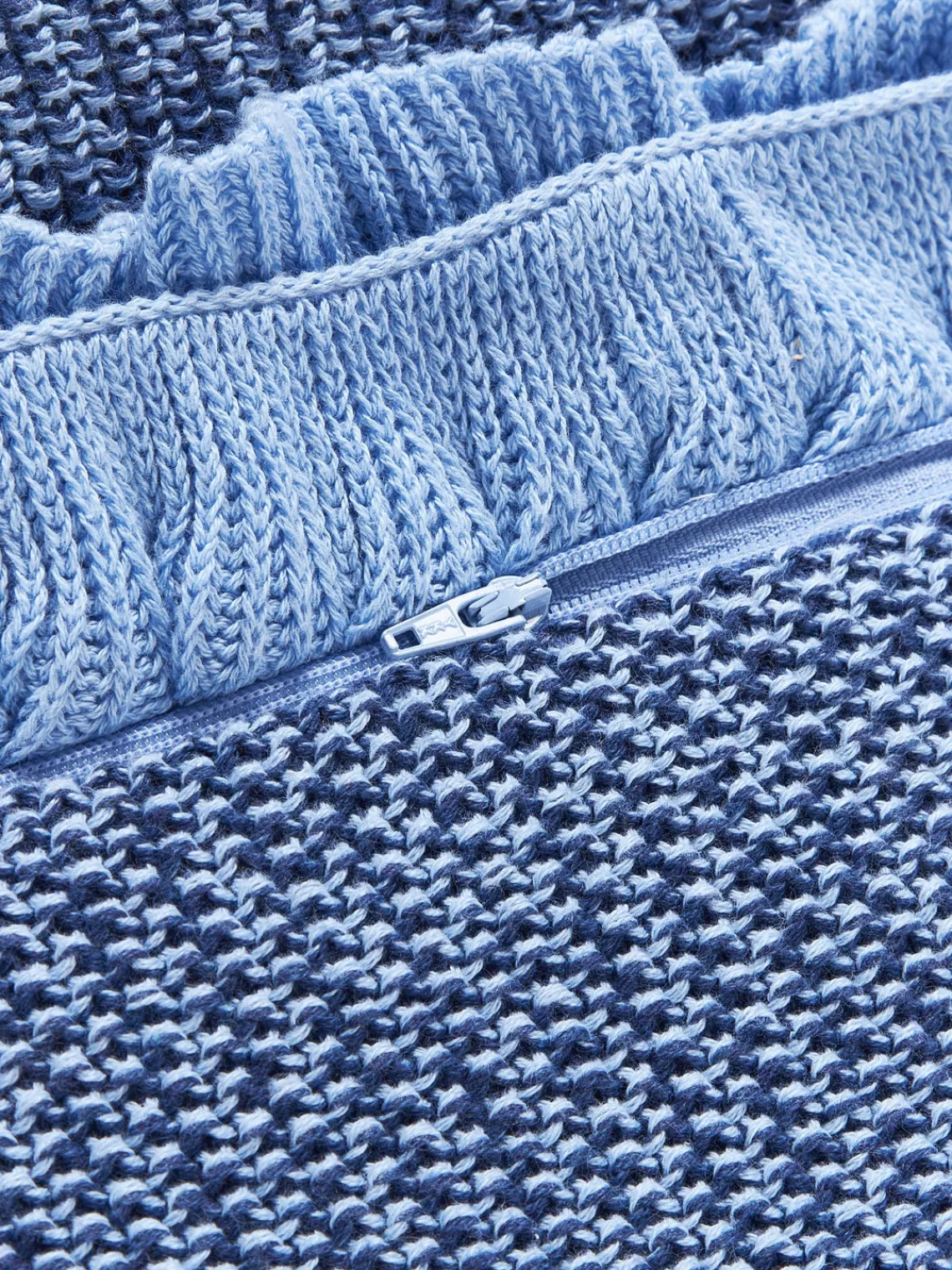 Sale Funda de cojín de punto con volantes Pansy Cojines Decorativos|Mantas