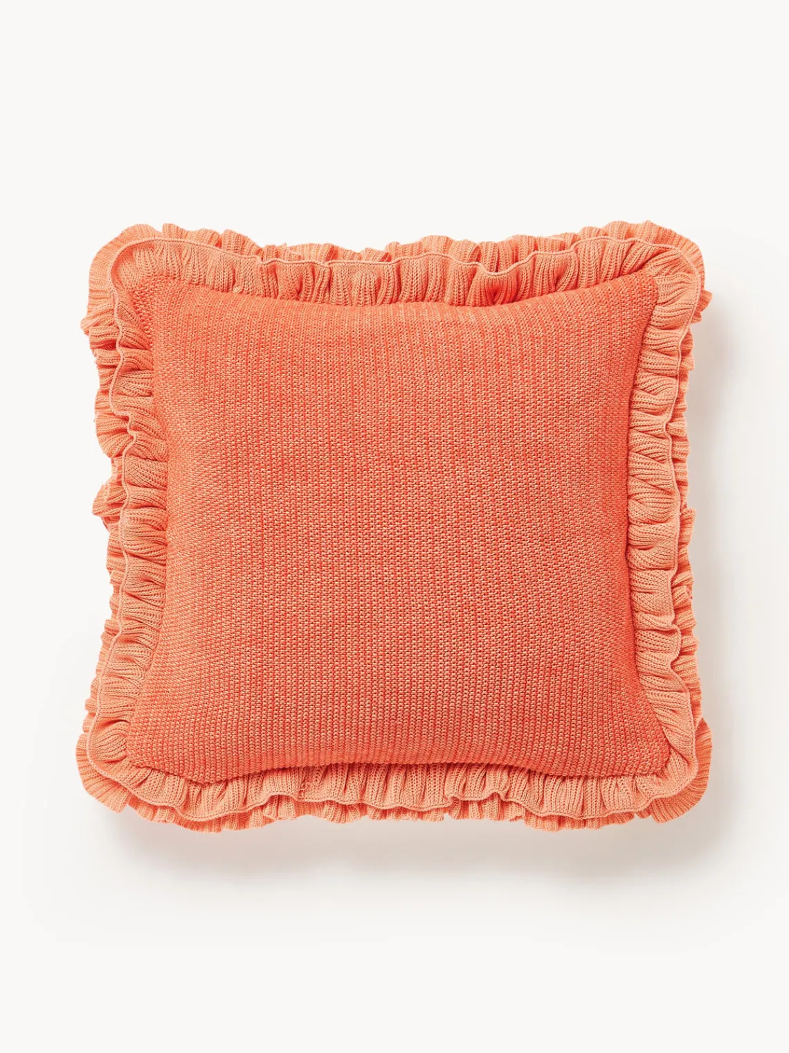 Outlet Funda de cojín de punto con volantes Pansy Mantas|Cojines Decorativos