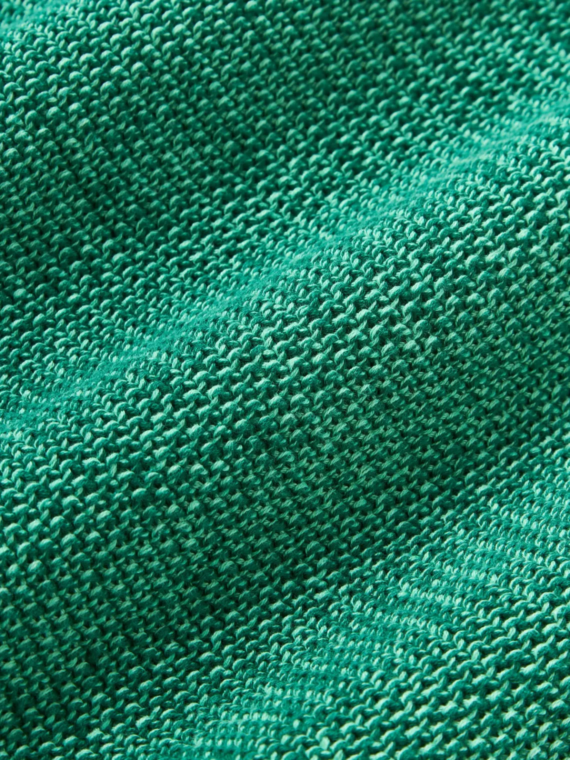 Cojines Decorativos|Cojines Decorativos>Westwing Collection Funda de cojín de punto con volantes Pansy Verde turquesa