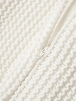 Outlet Funda de cojín de punto de algodón ecológico Adalyn Mantas|Cojines Decorativos