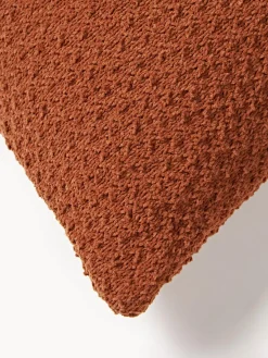 Mantas|Cojines Decorativos>Westwing Collection Funda de cojín de punto de chenilla Everly Terracota