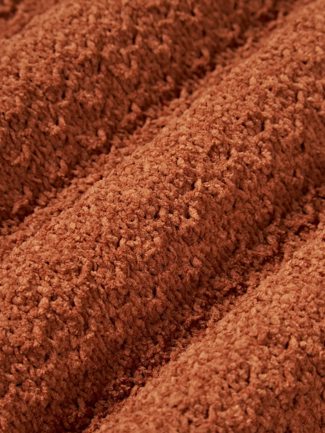 Mantas|Cojines Decorativos>Westwing Collection Funda de cojín de punto de chenilla Everly Terracota