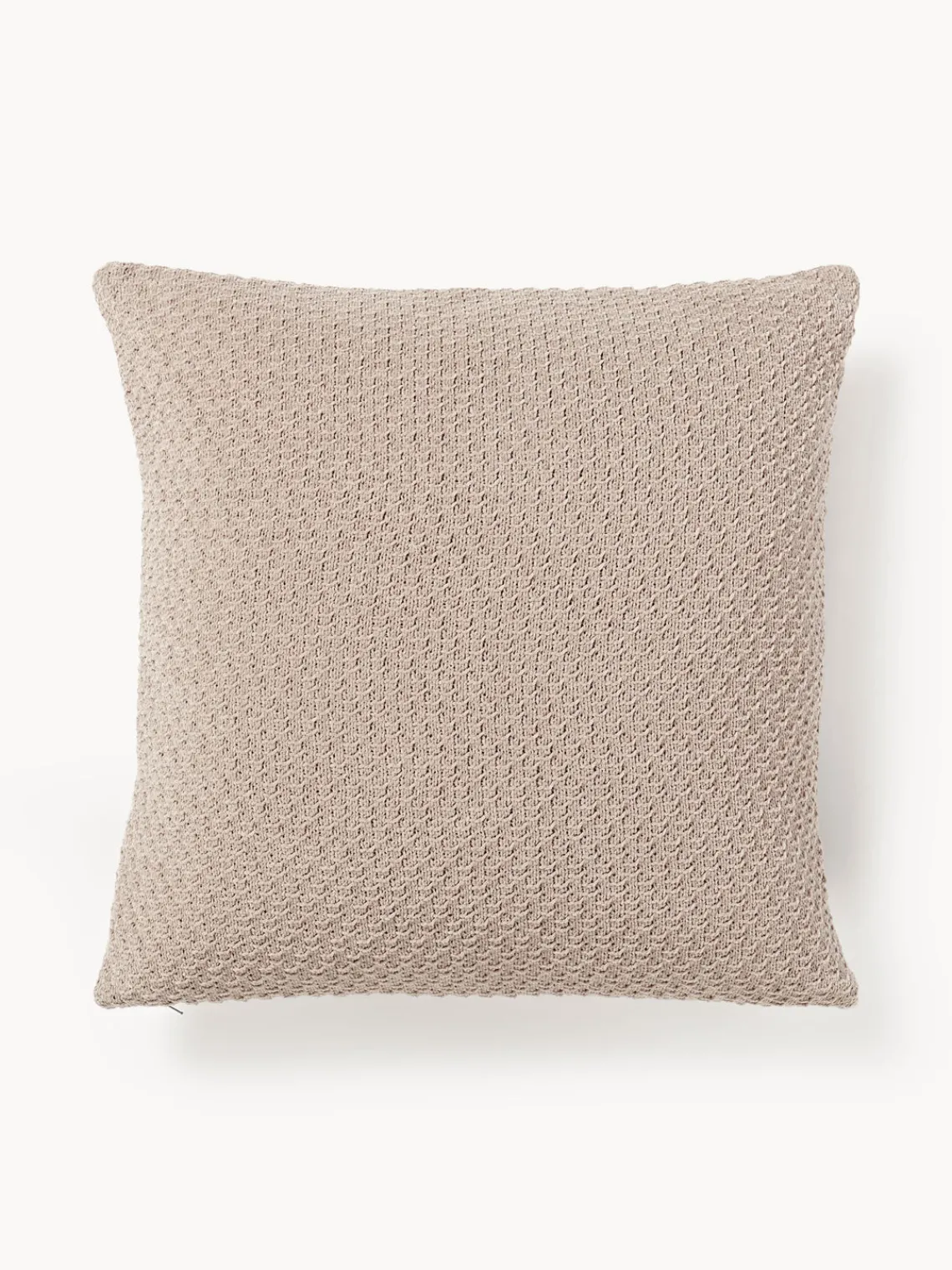 Cojines Decorativos|Mantas>Westwing Collection Funda de cojín de punto de chenilla Everly Turrón