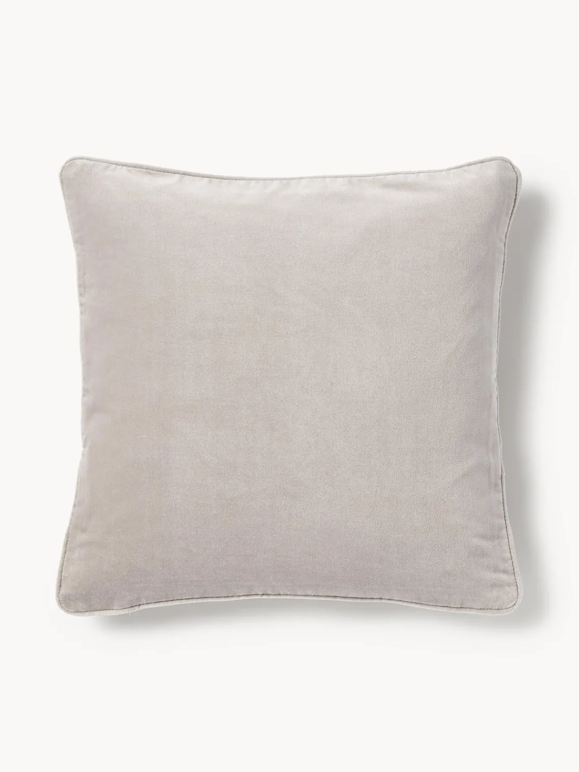 Mantas|Cojines Decorativos>Westwing Collection Funda de cojín de terciopelo Dana Gris