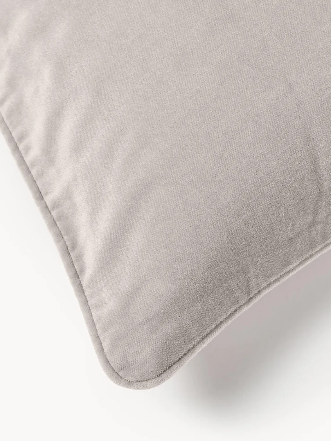 Mantas|Cojines Decorativos>Westwing Collection Funda de cojín de terciopelo Dana Gris