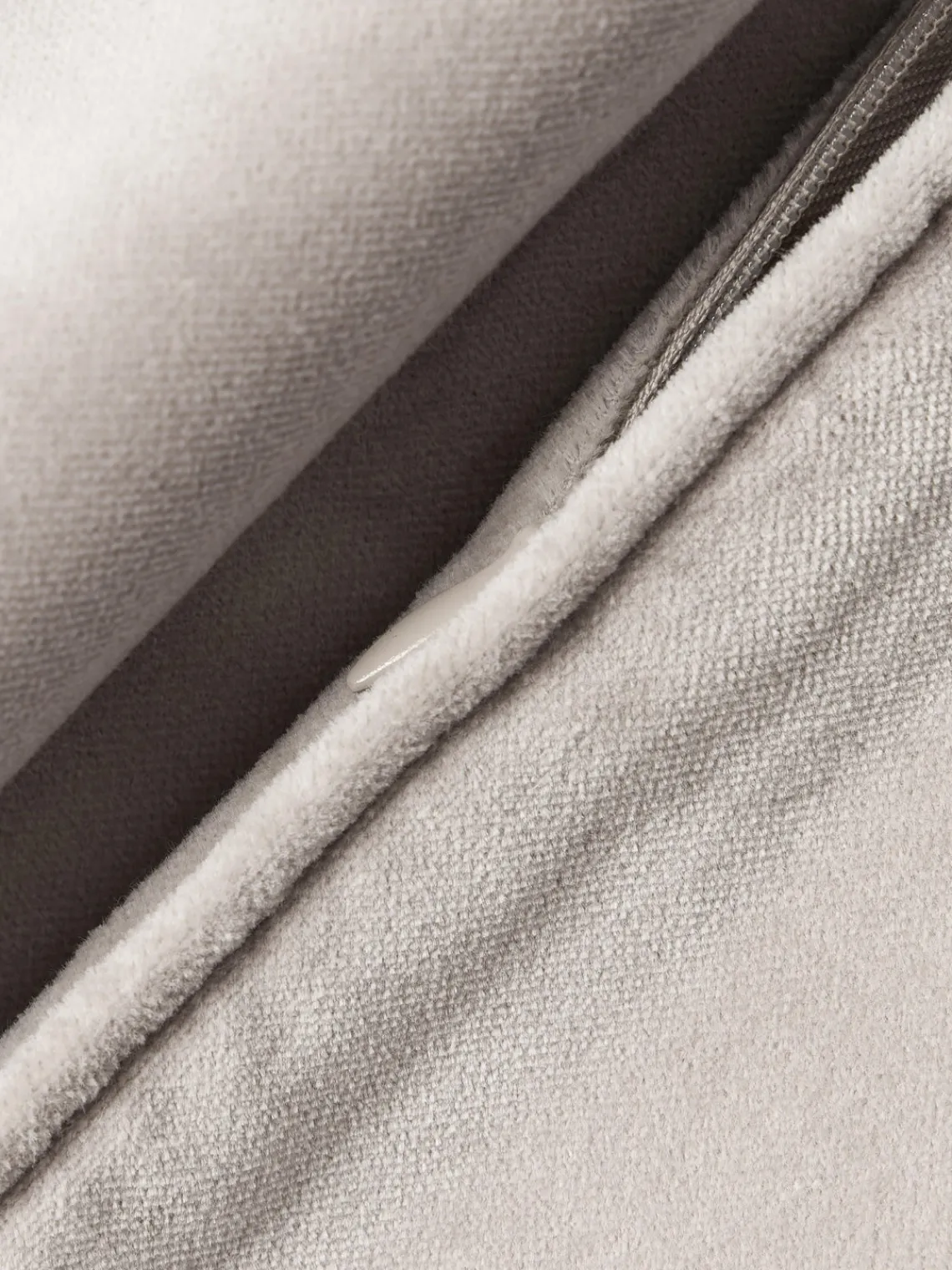 Mantas|Cojines Decorativos>Westwing Collection Funda de cojín de terciopelo Dana Gris