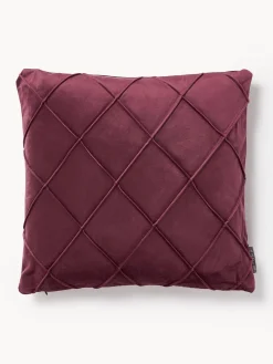 Cojines Decorativos|Mantas>Magma Funda de cojín de terciopelo Nobless Rojo vino