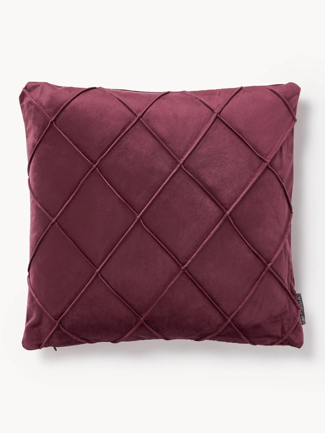 Cojines Decorativos|Mantas>Magma Funda de cojín de terciopelo Nobless Rojo vino