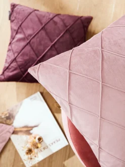 Cojines Decorativos|Mantas>Magma Funda de cojín de terciopelo Nobless Rojo vino