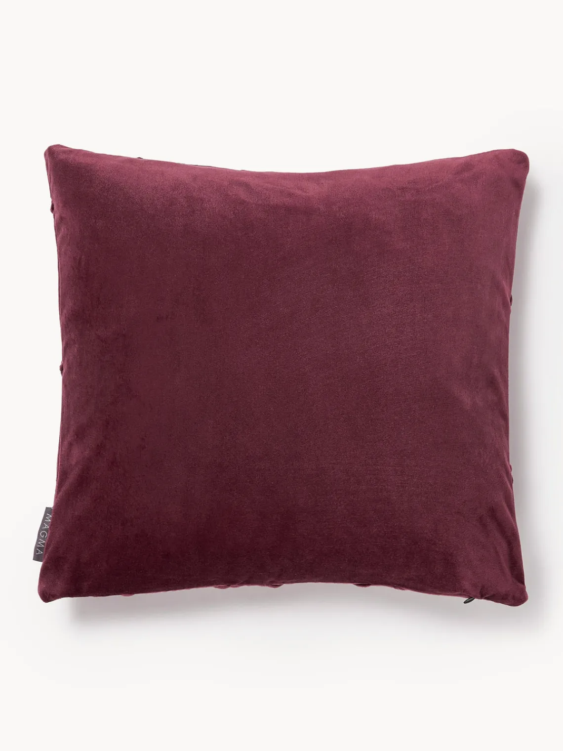 Cojines Decorativos|Mantas>Magma Funda de cojín de terciopelo Nobless Rojo vino