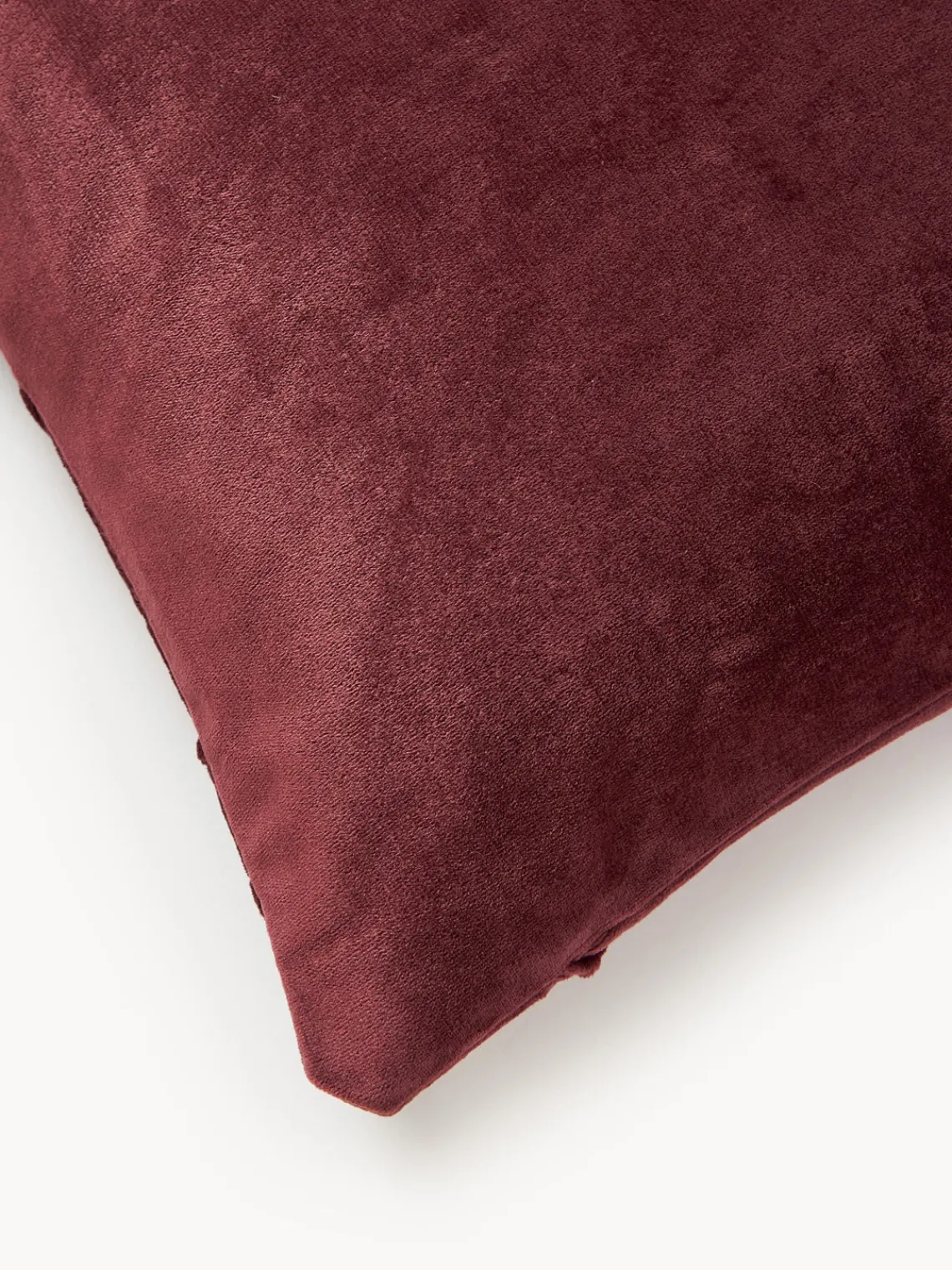 Cojines Decorativos|Mantas>Magma Funda de cojín de terciopelo Nobless Rojo vino