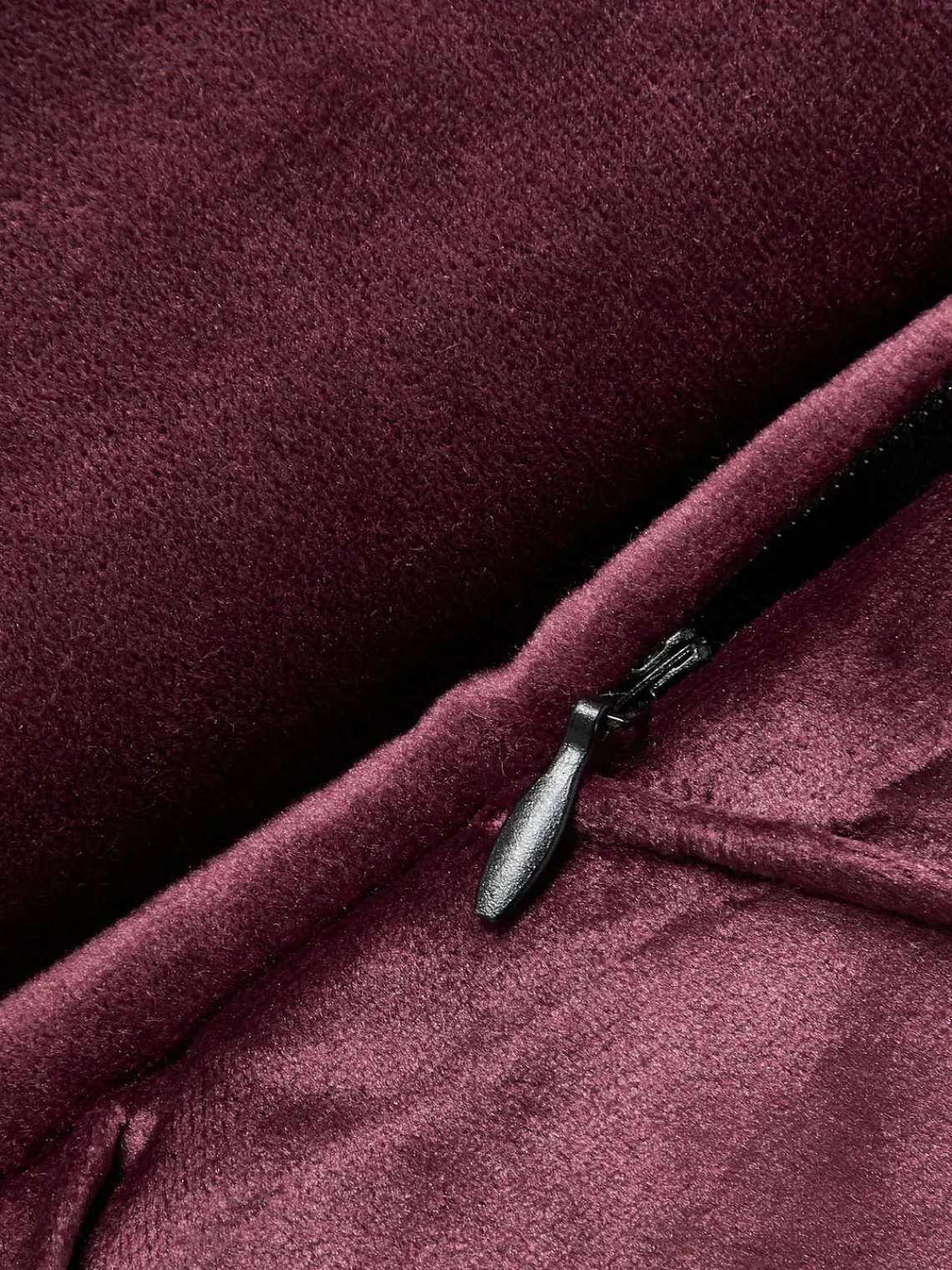 Cojines Decorativos|Mantas>Magma Funda de cojín de terciopelo Nobless Rojo vino