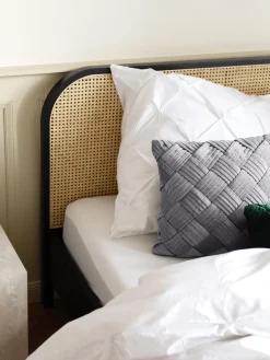 Cojines Decorativos|Mantas>Westwing Collection Funda de cojín de terciopelo texturizada Sina Gris