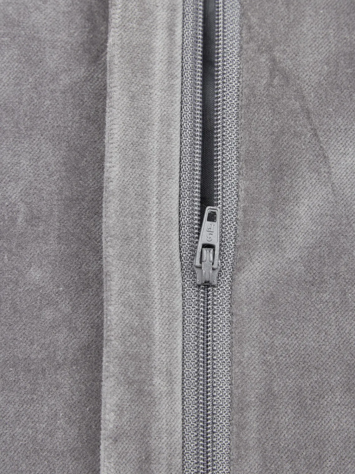 Cojines Decorativos|Mantas>Westwing Collection Funda de cojín de terciopelo texturizada Sina Gris