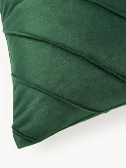 Online Funda de cojín de terciopelo texturizada Leyla Cojines Decorativos|Mantas