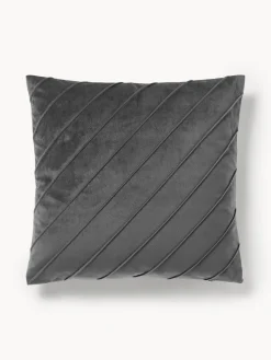 Mantas|Cojines Decorativos>Westwing Collection Funda de cojín de terciopelo texturizada Leyla