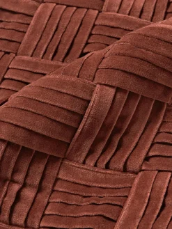 Sale Funda de cojín de terciopelo texturizada Sina Cojines Decorativos|Mantas