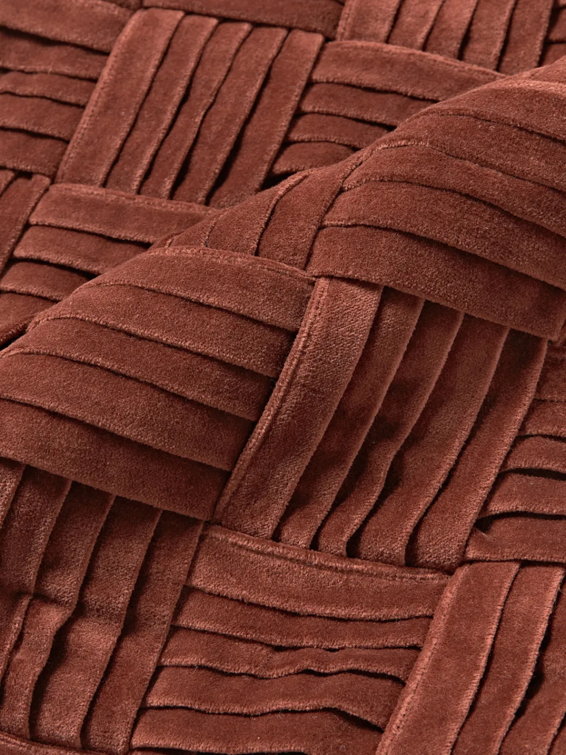 Sale Funda de cojín de terciopelo texturizada Sina Cojines Decorativos|Mantas