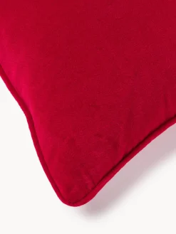 Mantas|Cojines Decorativos>Westwing Collection Funda de cojín de terciopelo Dana Rojo