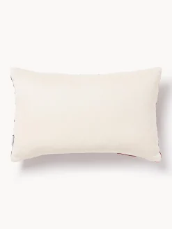 Cojines Decorativos|Mantas>Les Ottomans Funda de cojín de terciopelo con estampado abstracto Velvety Beige claro, rosa