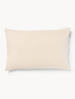 Cojines Decorativos|Cojines Decorativos>Les Ottomans Funda de cojín de terciopelo con estampado zigzag Velvety Beige, negro