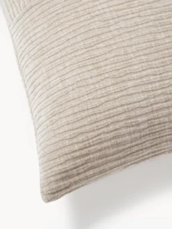 Funda de cojín de terciopelo de estructura lineal fina Fiona Mantas|Cojines Decorativos