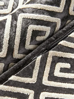 Outlet Funda de cojín de terciopelo con bordado de chenilla Solenne Mantas|Cojines Decorativos