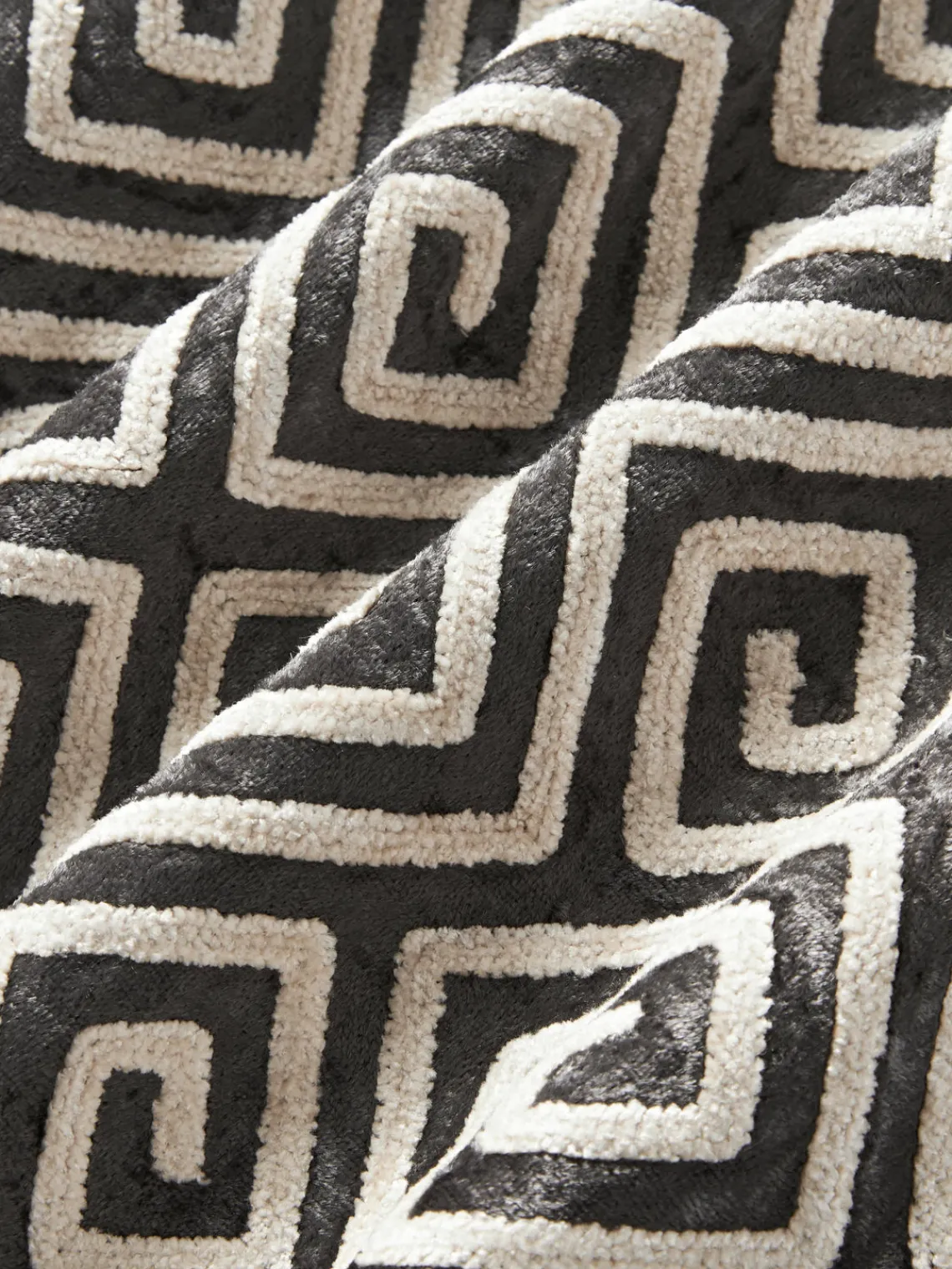 Outlet Funda de cojín de terciopelo con bordado de chenilla Solenne Mantas|Cojines Decorativos