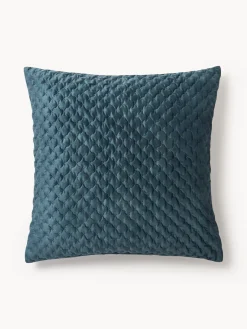 Online Funda de cojín de terciopelo acolchada Riko Almohadas|Mantas