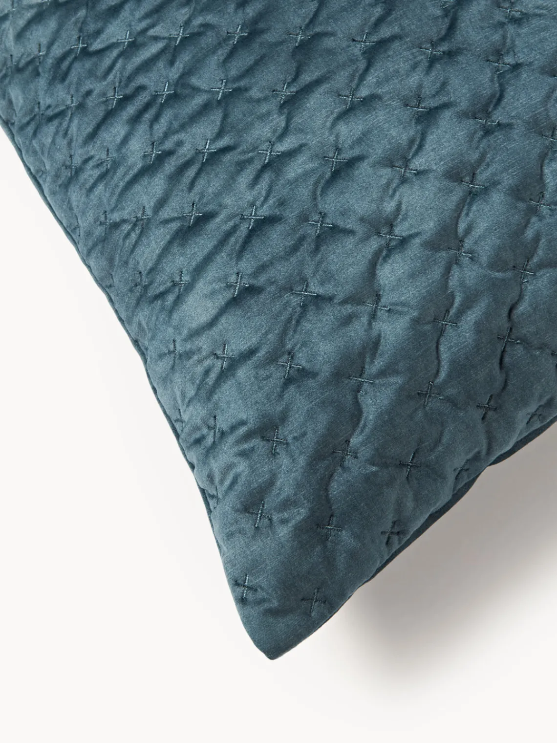 Online Funda de cojín de terciopelo acolchada Riko Almohadas|Mantas