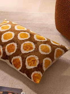 Outlet Funda de cojín de viscosa estampada en tejido jacquard Eddie Cojines Decorativos|Mantas