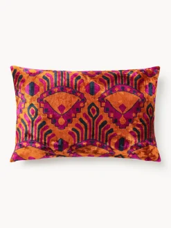 Clearance Funda de cojín de viscosa estampada en tejido jacquard Dima Mantas|Cojines Decorativos